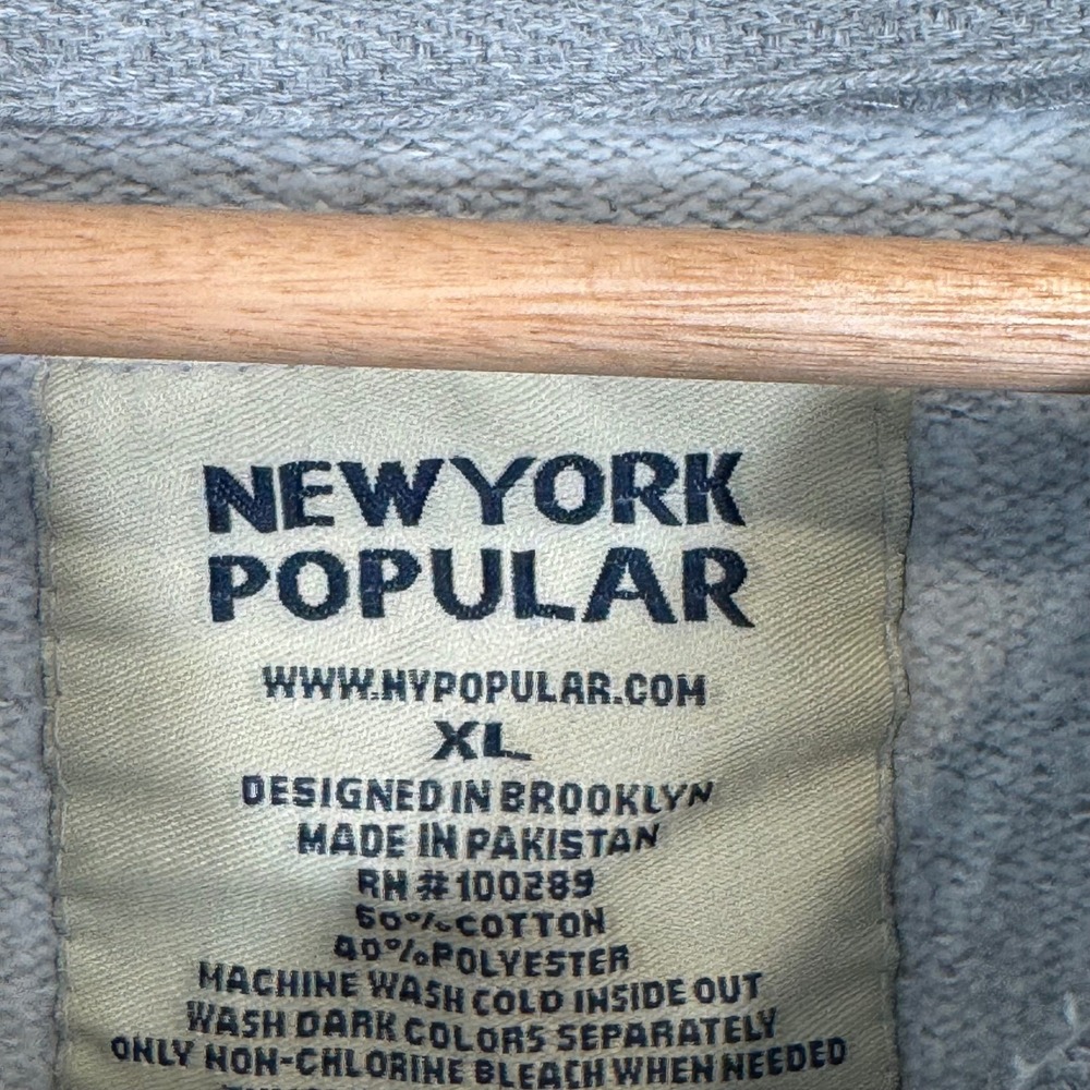 New York Popular Gray Omaha Graphic Sweatshirt XL View 4